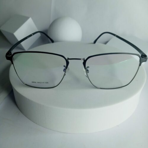 GOLB 6502 Black Metal Thin Frame Eyeglasses