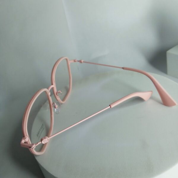 Premium Pink Square Blue Light Blocking Glasses with UV400 Protection