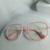 Premium Pink Square Blue Light Blocking Glasses with UV400 Protection