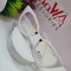 Designer White Cat-Eye UV400 Blue Light Blocking Glasses for Women