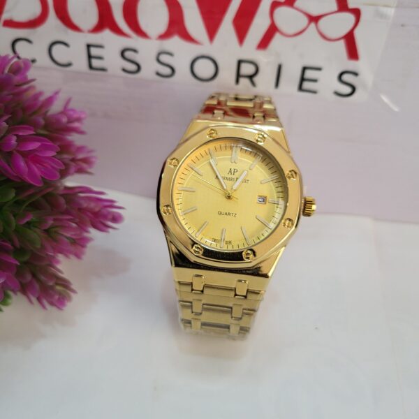 Audemars Piguet Royal Oak Style Gold Quartz Men's Watch