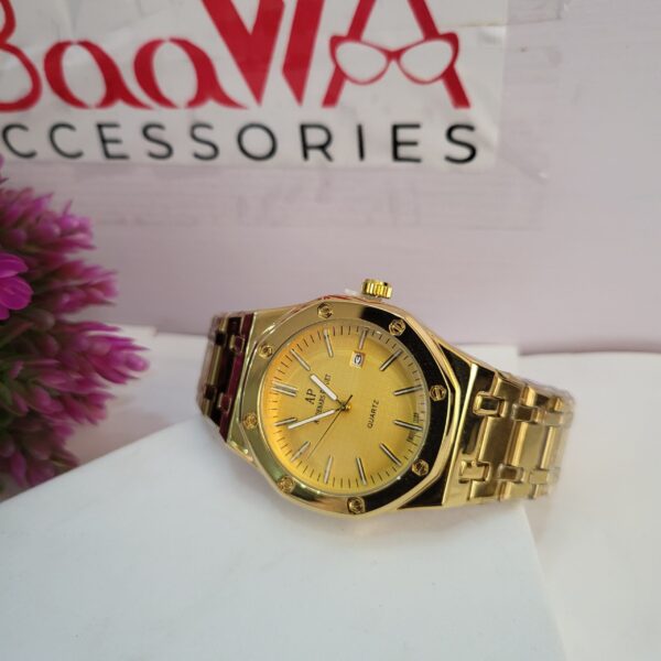 Audemars Piguet Royal Oak Style Gold Quartz Men's Watch