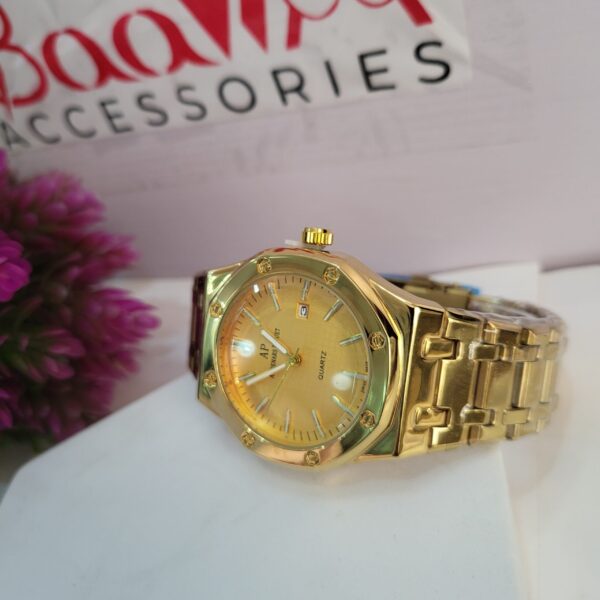 Audemars Piguet Royal Oak Style Gold Quartz Men's Watch