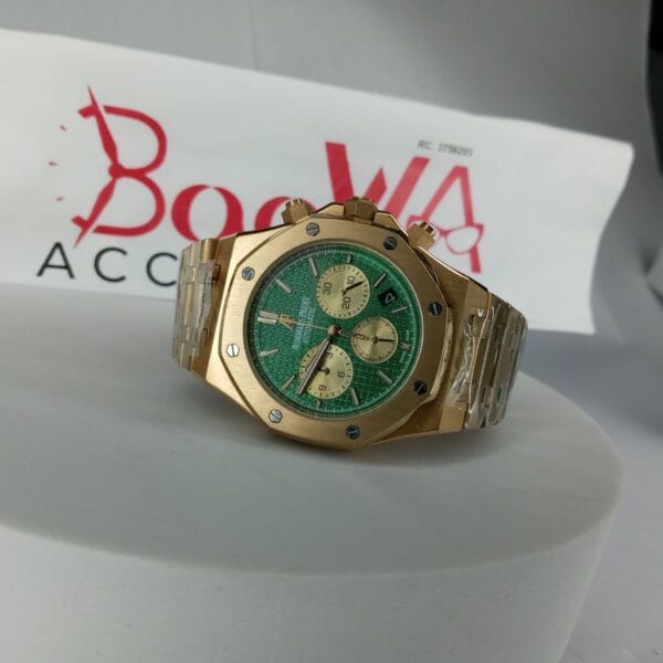 Audemars Piguet Royal Oak Automatic Chronograph Gold Green Dial