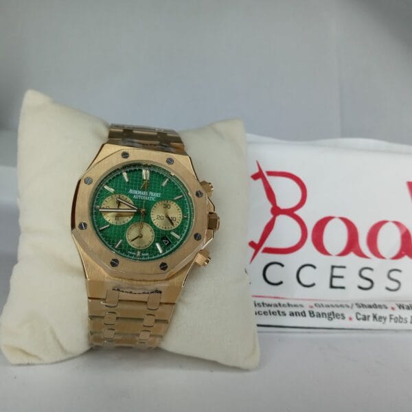 Audemars Piguet Royal Oak Automatic Chronograph Gold Green Dial