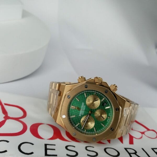 Audemars Piguet Royal Oak Automatic Chronograph Gold Green Dial