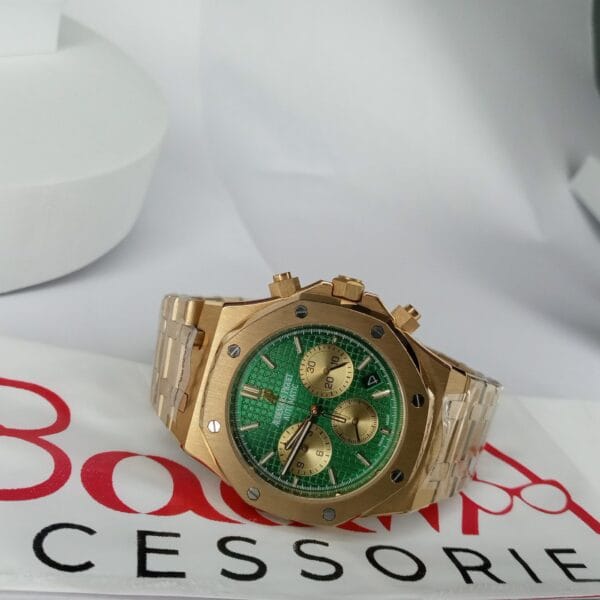 Audemars Piguet Royal Oak Automatic Chronograph Gold Green Dial