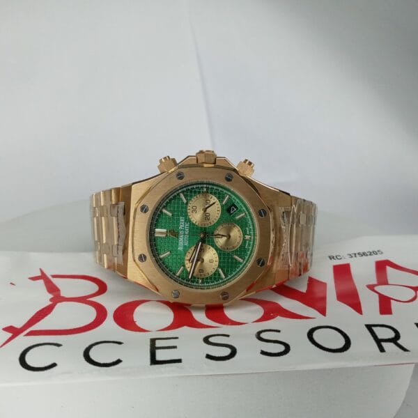 Audemars Piguet Royal Oak Automatic Chronograph Gold Green Dial