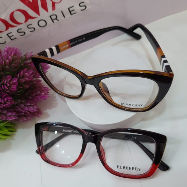 Burberry Women's Stylish Cat-Eye Thick Frame Eyeglasses