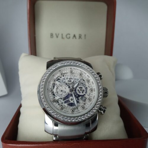 Bulgari Diagono Subaqua Nomai Diamond Bezel Automatic Chronograph Watch