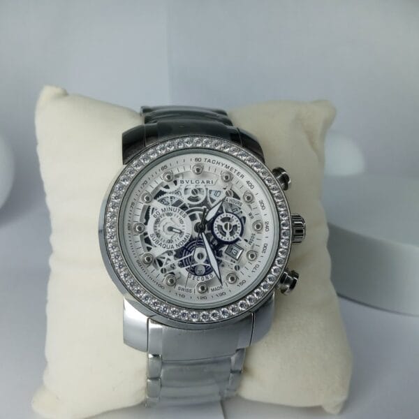 Bulgari Diagono Subaqua Nomai Diamond Bezel Automatic Chronograph Watch