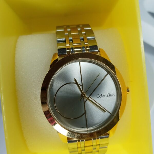 Calvin Klein Men's Two-Tone Gold  Silver Analog Watch