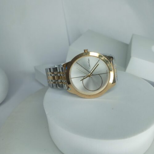 Calvin Klein Men's Two-Tone Gold  Silver Analog Watch