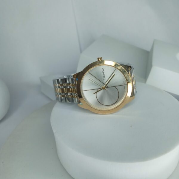 Calvin Klein Men's Two-Tone Gold  Silver Analog Watch