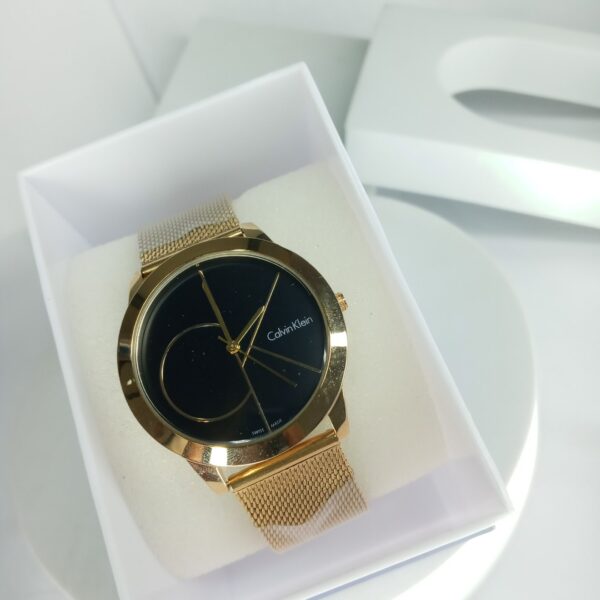 Calvin Klein Men's Two-Tone Gold  Silver Analog Watch