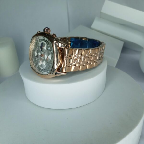 Cartier Men's Rose Gold Skeleton Chronograph Stainless Steel Watch