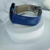 Cartier Blue Skeleton Dial Automatic Men's Luxury Watch with Leather Strap