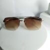 Cartier CA28 Men's Rimless Square Gradient Sunglasses