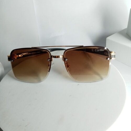 Cartier CA28 Men's Rimless Square Gradient Sunglasses