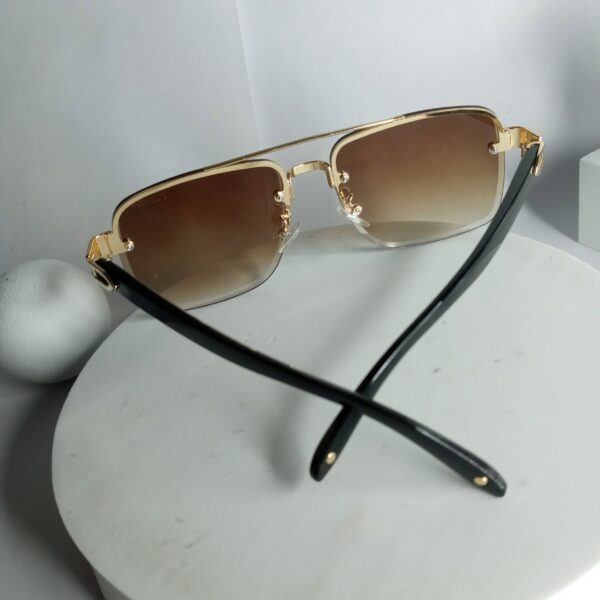 Cartier CA28 Men's Rimless Square Gradient Sunglasses