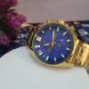 Cartier Men's Gold-Tone Blue Dial Chronograph Stainless Steel Watch
