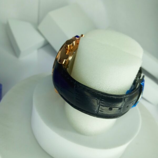 Cartier Men's Gold-Tone Chronograph Leather Watch