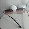 Cartier Gold Frame Rectangle Gradient Sunglasses CA328