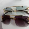 Cartier CA22 Panthère Gold Rimless Gradient Sunglasses