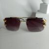 Cartier CA22 Panthère Gold Rimless Gradient Sunglasses