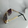 Cartier CA22 Panthère Gold Rimless Gradient Sunglasses