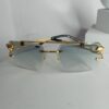 Cartier CA22 Panthère Gold Rimless Gradient Sunglasses
