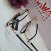 Cartier Cat-Eye Black Gold Thick Frame Women's Glasses