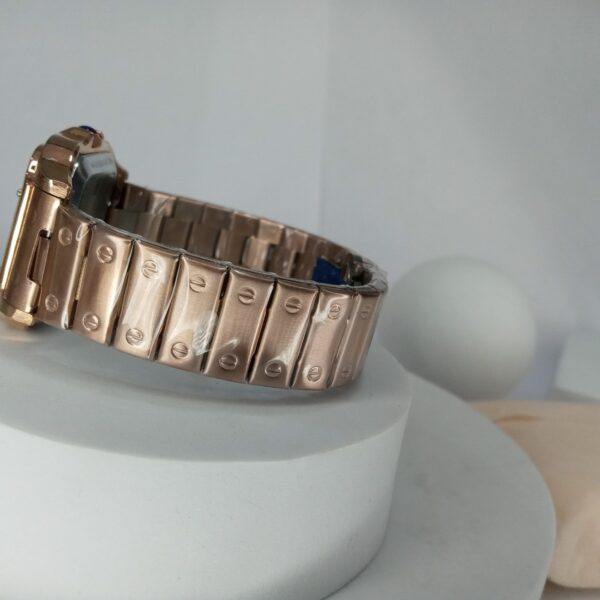 Cartier Santos Skeleton Gold-Plated Automatic Men's Luxury Watch