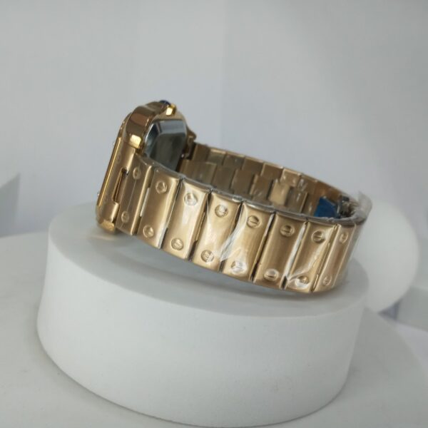 Cartier Santos Skeleton Gold-Plated Automatic Men's Luxury Watch