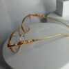 Cartier Silver Metal Cat-Eye Prescription Ready Glasses CA23