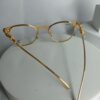 Cartier Silver Metal Cat-Eye Prescription Ready Glasses CA23