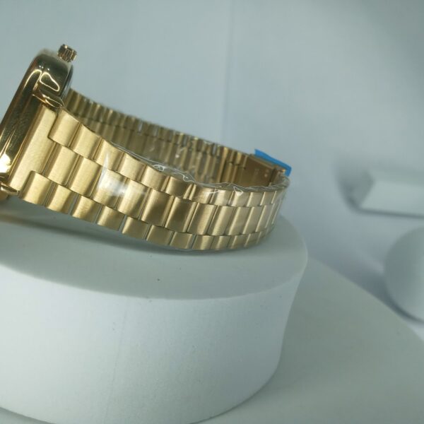 Casio Gold Stainless Steel Square Quartz Analog Watch