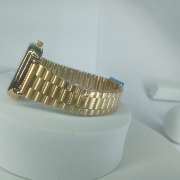 Casio Gold Stainless Steel Square Quartz Analog Watch