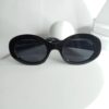 Céline CL91 Black Oval Designer Sunglasses