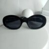 Céline CL91 Black Oval Designer Sunglasses