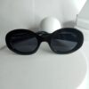 Céline CL91 Black Oval Designer Sunglasses