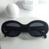 Céline CL91 Black Oval Designer Sunglasses