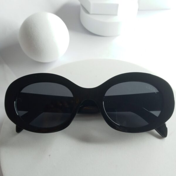 Céline CL91 Black Oval Designer Sunglasses
