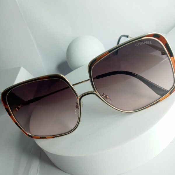 Chanel Women's Oversized Square Tortoise Shell Sunglasses