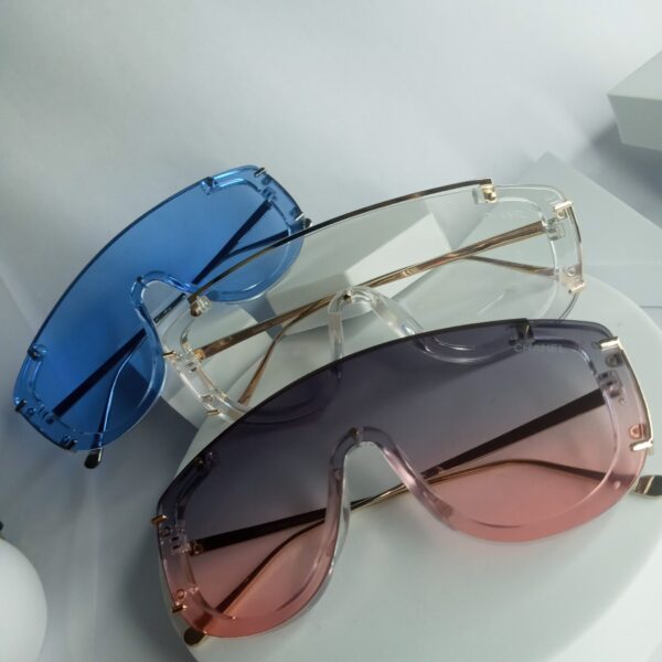 Chanel CH56 Blue Shield Designer Sunglasses for Women