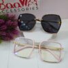 Chanel Squared Thin Frame Eyeglasses  Sunglasses Duo