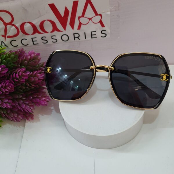 Chanel Squared Thin Frame Eyeglasses  Sunglasses Duo