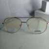 Chanel Unisex Rose Gold Thin Frame Oval Eyeglasses CH334