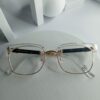 Chrome Hearts Transparent Gold Browline Eyeglasses CH316
