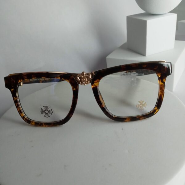 Chrome Hearts CH86 Unisex Tortoise Square Blue Light Blocking Glasses